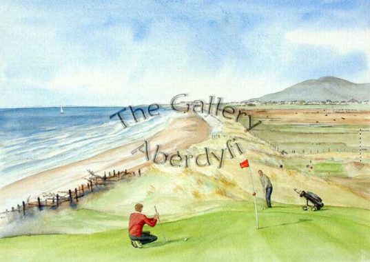 Golf 12th Green, Aberdyfi Golf Course